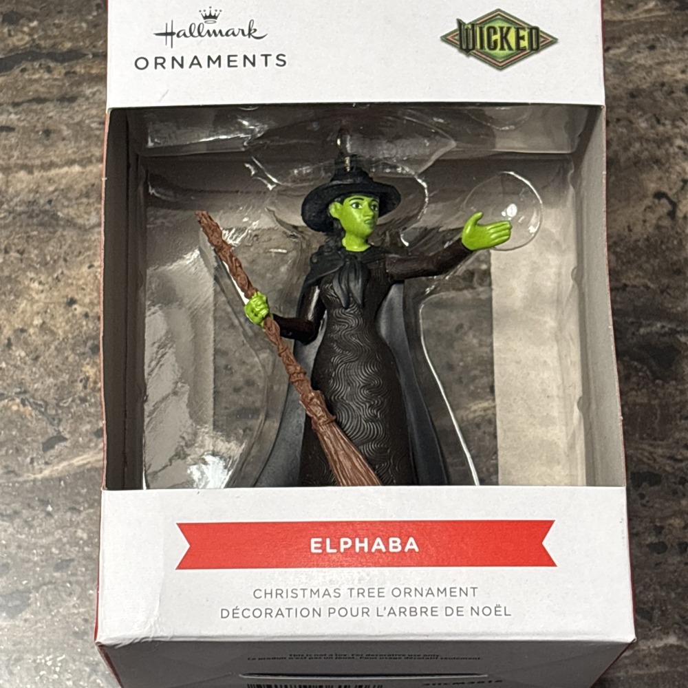 Wicked Elphaba Hallmark Christmas Ornament